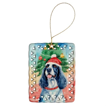 English Setter Christmas Porcelain Ornament DAC3454 product image at NuMercy