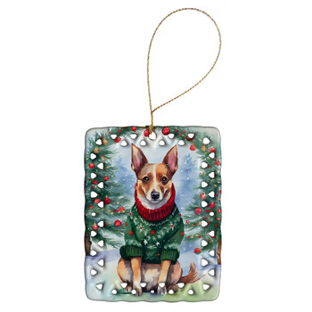 Lancashire Heeler Christmas Porcelain Ornament product image at NuMercy