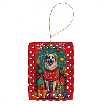 Anatolian Shepherd Dog Holiday Christmas Porcelain Ornament product image at NuMercy