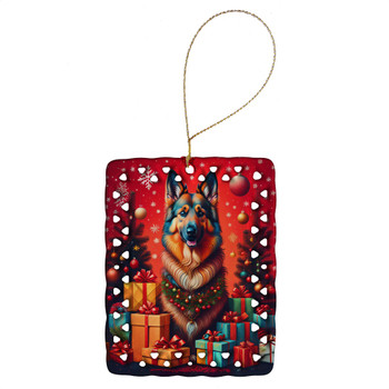 Belgian Tervuren Holiday Christmas Porcelain Ornament product image at NuMercy