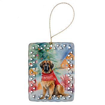 Leonberger Christmas Porcelain Ornament DAC3511 product image at NuMercy