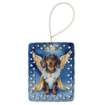 Dachshund My Angel Porcelain Christmas Ornament DAC6989 product image at NuMercy