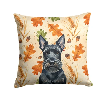Scottish Terrier Heirloom Fall Throw Pillow 14" x 14" product image at NuMercy