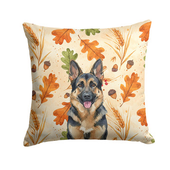 German Shepherd Heirloom Fall Throw Pillow 14" x 14" product image at NuMercy
