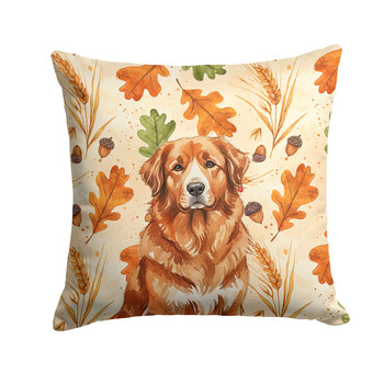 Reddish Brown Great Pyrenees Heirloom Fall Throw Pillow 14" x 14" product image at NuMercy