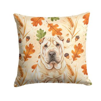 Shar Pei Heirloom Fall Throw Pillow 14" x 14" product image at NuMercy