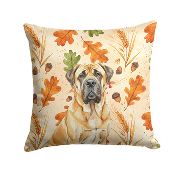 Fawn English Mastiff Heirloom Fall Throw Pillow 14" x 14" product image at NuMercy