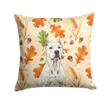 Dogo Argentino Heirloom Fall Throw Pillow 14" x 14" product image at NuMercy