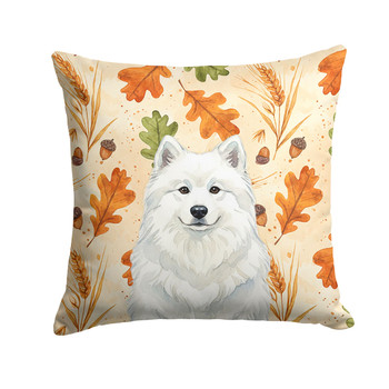 White Samoyed Heirloom Fall Throw Pillow 14" x 14" product image at NuMercy