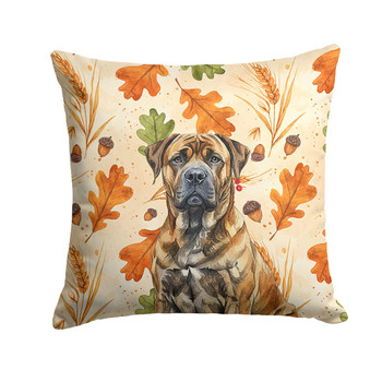 Brindle Boerboel Heirloom Fall Throw Pillow 14" x 14" product image at NuMercy