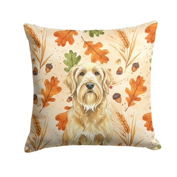 Wheaten and Tan Otterhound Heirloom Fall Throw Pillow 14" x 14" product image at NuMercy