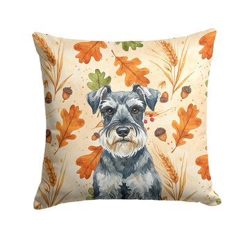 Schnauzer Heirloom Fall Throw Pillow 14" x 14" product image at NuMercy