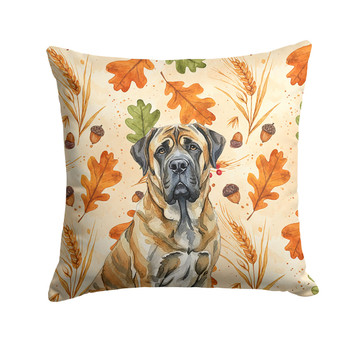 Brindle English Mastiff Heirloom Fall Throw Pillow 14" x 14" product image at NuMercy