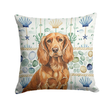 Boykin Spaniel Coastal Sea Glass Throw Pillow 14" x 14" product image at NuMercy