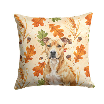 Fawn American Staffordshire Terrier Heirloom Fall Throw Pillow 14" x 14" product image at NuMercy