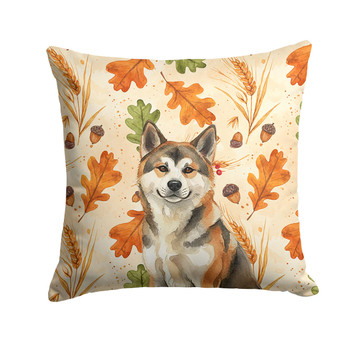 Sesame Akita Heirloom Fall Throw Pillow 14" x 14" product image at NuMercy