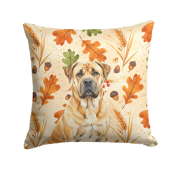 Fawn Boerboel Heirloom Fall Throw Pillow 14" x 14" product image at NuMercy