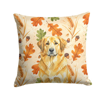 Lion Yellow Leonberger Heirloom Fall Throw Pillow 14" x 14" product image at NuMercy