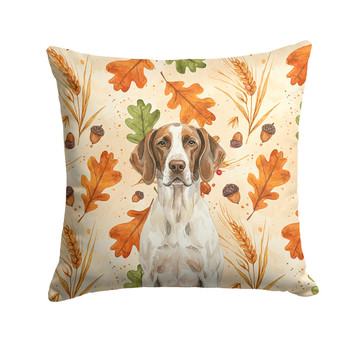 Liver and White Pointer Heirloom Fall Throw Pillow 14" x 14" product image at NuMercy