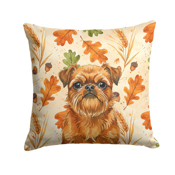 Belge Brussels Griffon Heirloom Fall Throw Pillow 14" x 14" product image at NuMercy