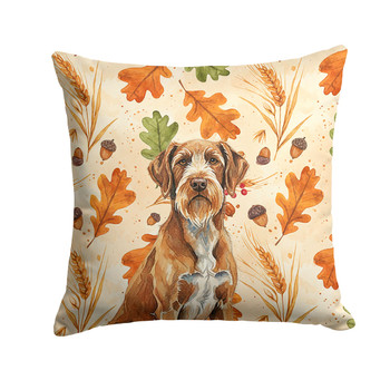 Wirehaired Pointing Griffon Heirloom Fall Throw Pillow 14" x 14" product image at NuMercy