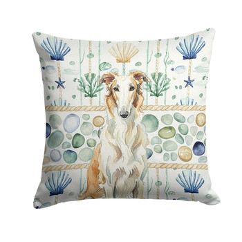 Borzoi Coastal Sea Glass Throw Pillow 14" x 14" product image at NuMercy