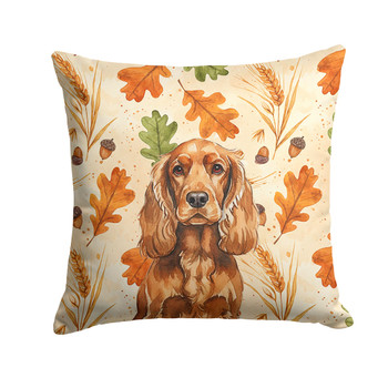 Red English Cocker Spaniel Heirloom Fall Throw Pillow 14" x 14" product image at NuMercy