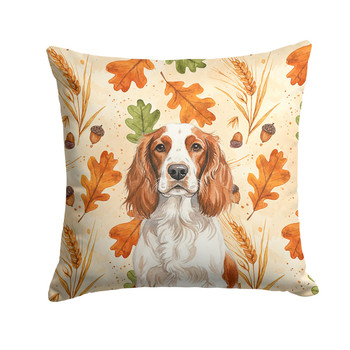Welsh Springer Spaniel Heirloom Fall Throw Pillow 14" x 14" product image at NuMercy