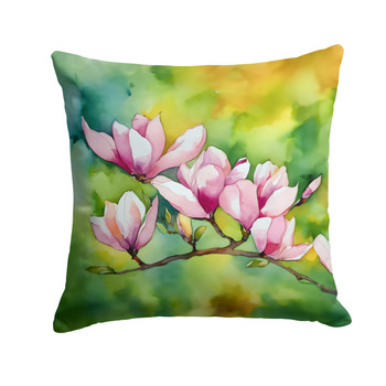 Mississippi Magnolia in Watercolor Throw Pillow 14" x 14" DAC1675 product image at NuMercy