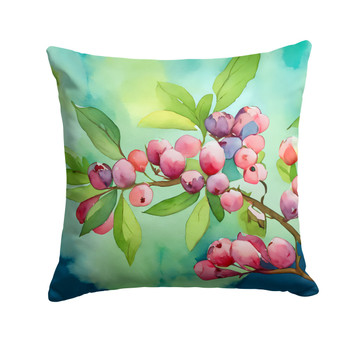 Connecticut Mountain Laurels in Watercolor Throw Pillow 14" x 14" DAC1634 product image at NuMercy