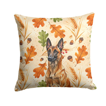 Mahogany Belgian Malinois Heirloom Fall Throw Pillow 14" x 14" product image at NuMercy