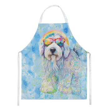 Old English Sheepdog Hippie Dawg Cooking Kitchen Apron DAC2535 product image at NuMercy