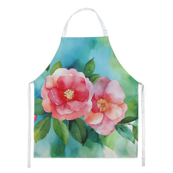 Alabama Camellia in Watercolor Cooking Kitchen Apron DAC1621 product image at NuMercy