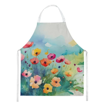 Anemones in Watercolor Cooking Kitchen Apron DAC1547 product image at NuMercy