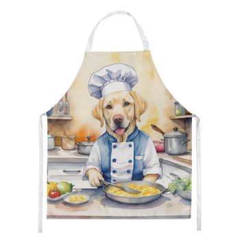 Yellow Labrador Retriever The Chef Cooking Kitchen Apron product image at NuMercy