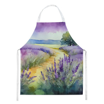 Lavender in Watercolor Cooking Kitchen Apron DAC1582 product image at NuMercy