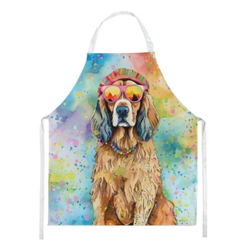 Cocker Spaniel Hippie Dawg Cooking Kitchen Apron DAC2492 product image at NuMercy