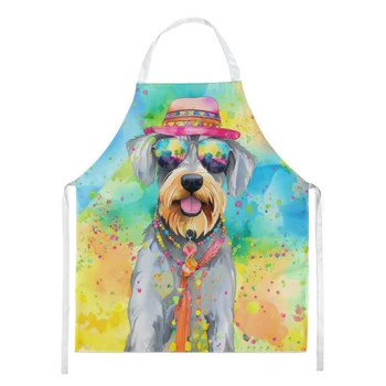 Schnauzer Hippie Dawg Cooking Kitchen Apron DAC2554 product image at NuMercy