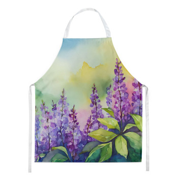 Idaho Syringa in Watercolor Cooking Kitchen Apron DAC1645 product image at NuMercy