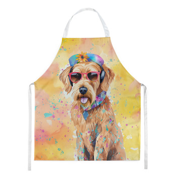 Airedale Terrier Hippie Dawg Cooking Kitchen Apron product image at NuMercy