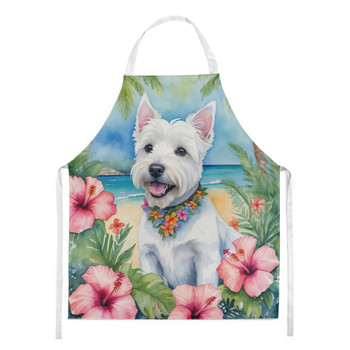 Westie Luau Cooking Kitchen Apron DAC6534 product image at NuMercy
