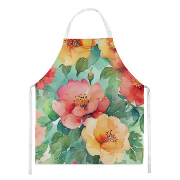 Georgia Cherokee Rose in Watercolor Cooking Kitchen Apron DAC1640 product image at NuMercy