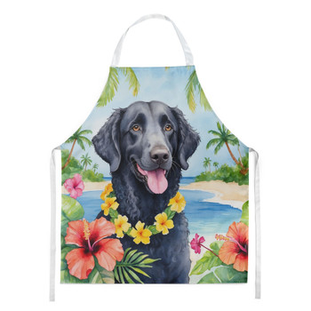 Curly-Coated Retriever Luau Cooking Kitchen Apron product image at NuMercy