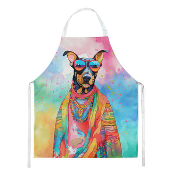 Doberman Pinscher Hippie Dawg Cooking Kitchen Apron DAC2502 product image at NuMercy