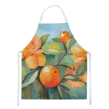 Florida Orange Blossom in Watercolor Cooking Kitchen Apron DAC1638 product image at NuMercy