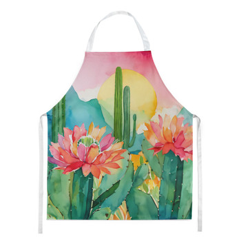 Arizona Saguaro Cactus Blossom in Watercolor Cooking Kitchen Apron DAC1625 product image at NuMercy