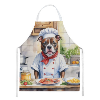 Staffordshire Bull Terrier The Chef Cooking Kitchen Apron product image at NuMercy