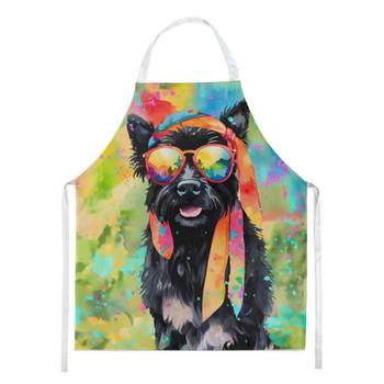 Scottish Terrier Hippie Dawg Cooking Kitchen Apron DAC2558 product image at NuMercy