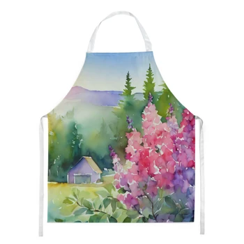 Idaho Syringa in Watercolor Cooking Kitchen Apron DAC1646 product image at NuMercy
