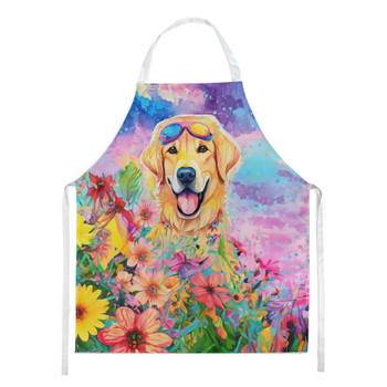 Yellow Labrador Hippie Dawg Cooking Kitchen Apron DAC2531 product image at NuMercy